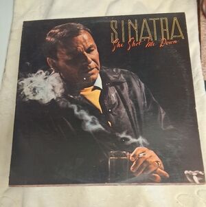 Sinatra Album SHE SHOT ME DOWN Cover with Smoke Art LP